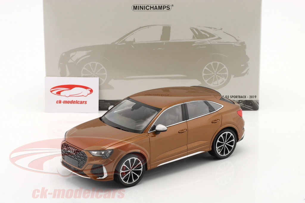 Minichamps 1:18 Audi RS Q3 Sportback Année de construction 2019 brun métallique 155018104 modèle Minichamps 1:18 Audi RS Q3 Sportback Année de construction 2019 brun métallique 155018104 modèle