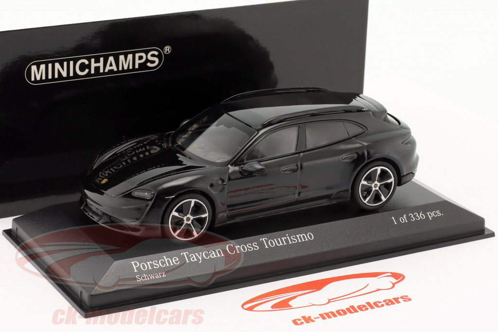 ミニカー MINICHAMPS Porsche Taycan Turbo S 1/43 Minichamps 1:43 Porsche Taycan Cross Turismo Turbo S 2002 black
