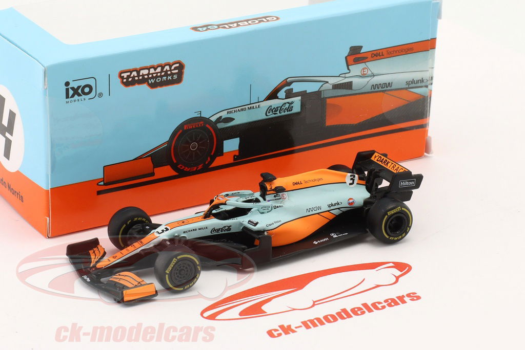 Tarmac Works 1:64 Daniel Ricciardo McLaren MCL35M #3 Monaco