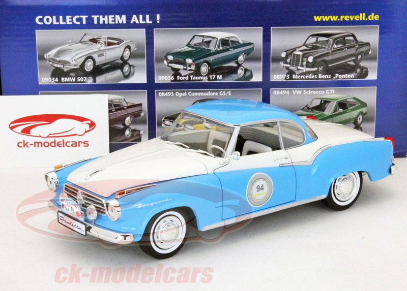 Revell 1:18 Borgward Isabella Coupe Racing #94 Continental white