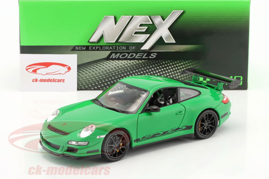 1/18 welly ポルシェ 911 (997) GT3RS Welly 1:18 Porsche 911 (997) GT3 RS Year 2007 green / black