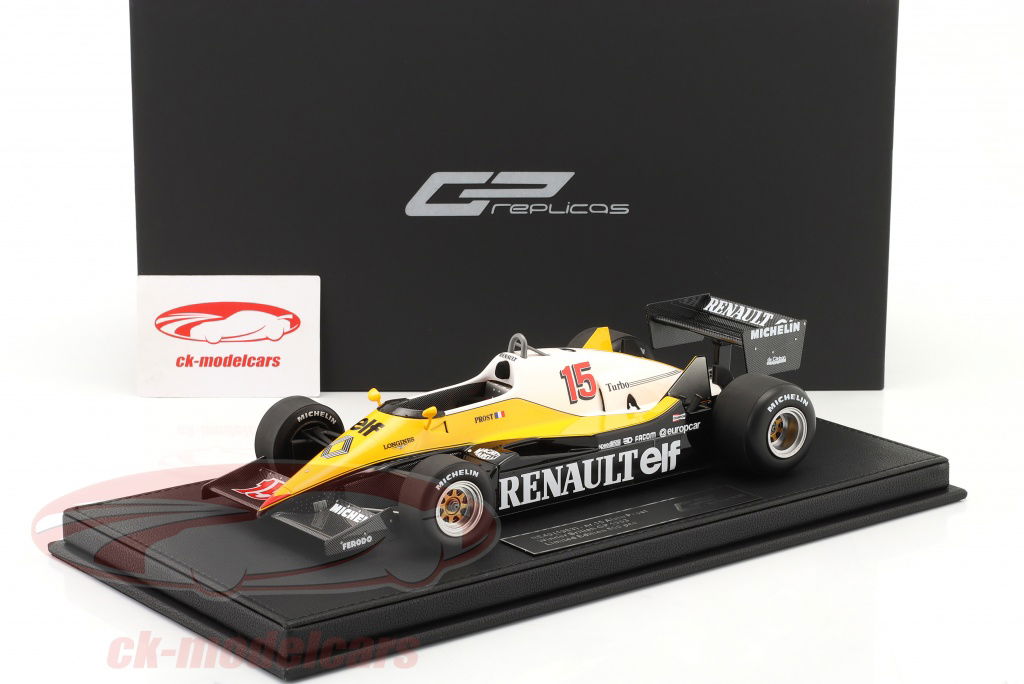 ミニカー　1/18 ルノー RE40 1983 イギリスGPウィナー A.プロスト #15 「GP REPLICASシリーズ」 [GRP143A] TOPMARQUES 1/18 ルノー RE40 1983 イギリスGPウィナー No15