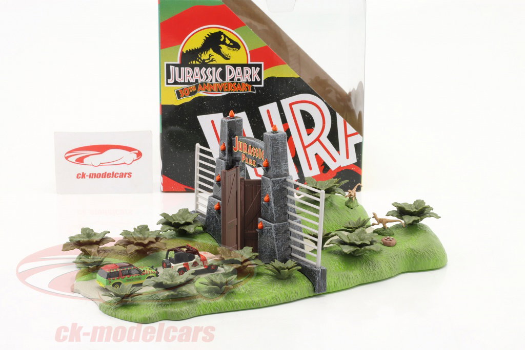 Jadatoys Jurassic Park 30日 記念日 Nano Scene と 2 車 253252028