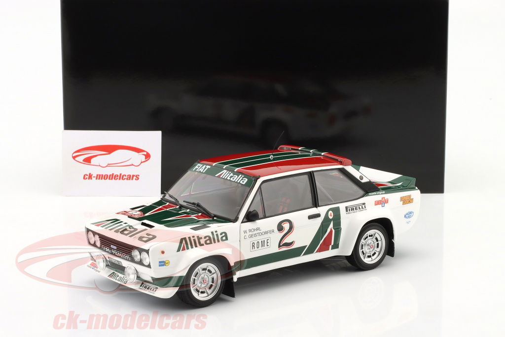 Kyosho 1:18 Fiat 131 Abarth #2 4th Rallye Monte Carlo 1978 Röhrl