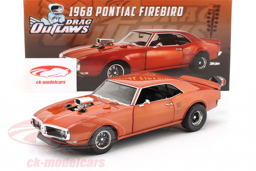ミニカー　1/18 1968 Pontiac Firebird Drag Outlaw(カスタムメタリックオレンジ) [A1805217] GMP 1:18 Pontiac Firebird Drag Outlaw year 1968 orange