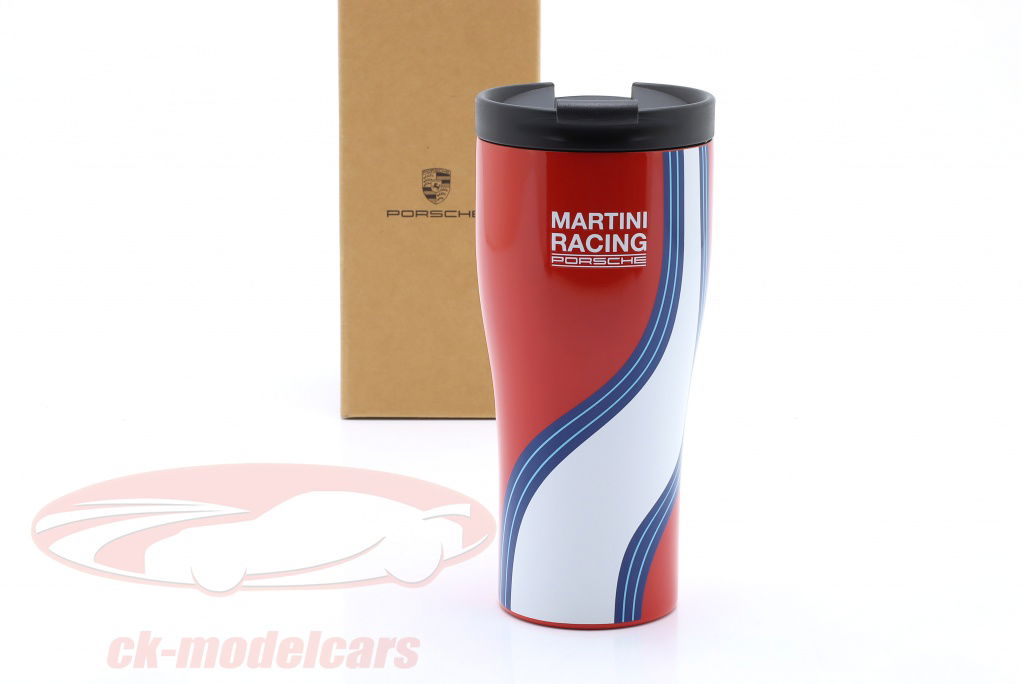 Porsche Martini Racing thermal mug white / blue / red