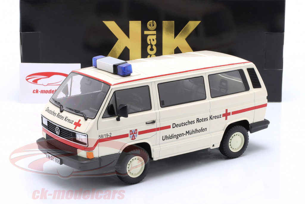 KK-Scale 1:18 Volkswagen VW T3 Bus Syncro German Red Cross 1987
