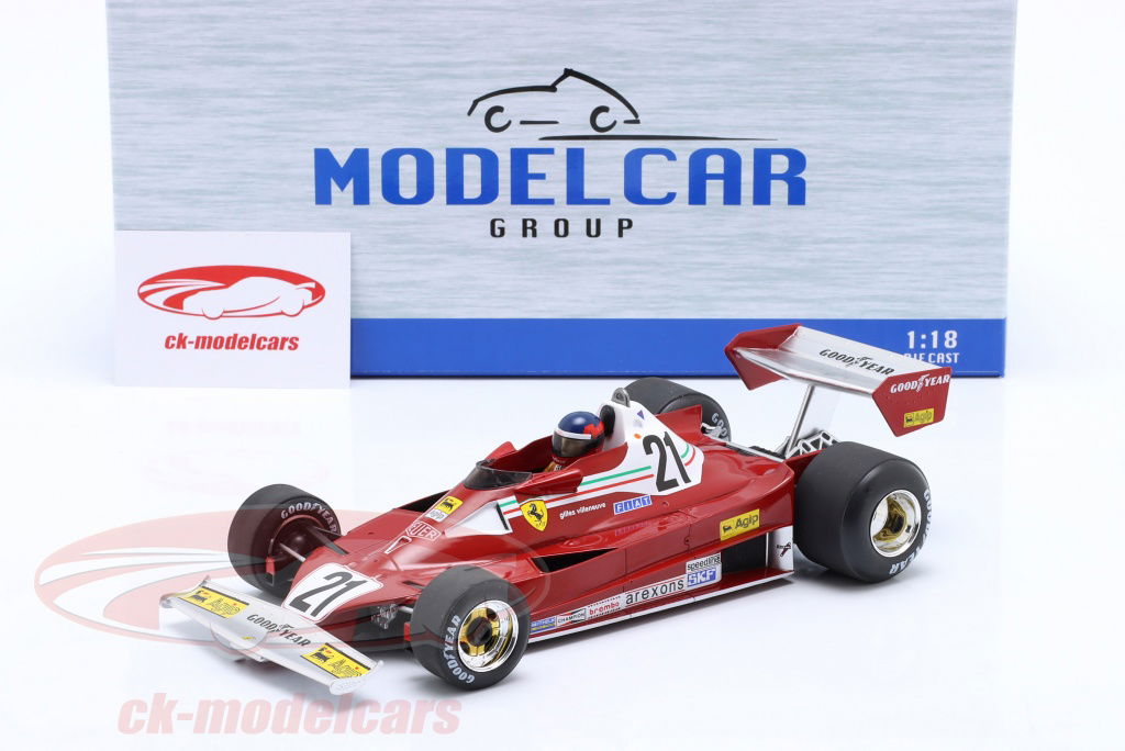 再値下げFerrari 312T2 77’ Gilles Villeneuve Modelcar Group 1:18 Gilles Villeneuve Ferrari 312T2 #21