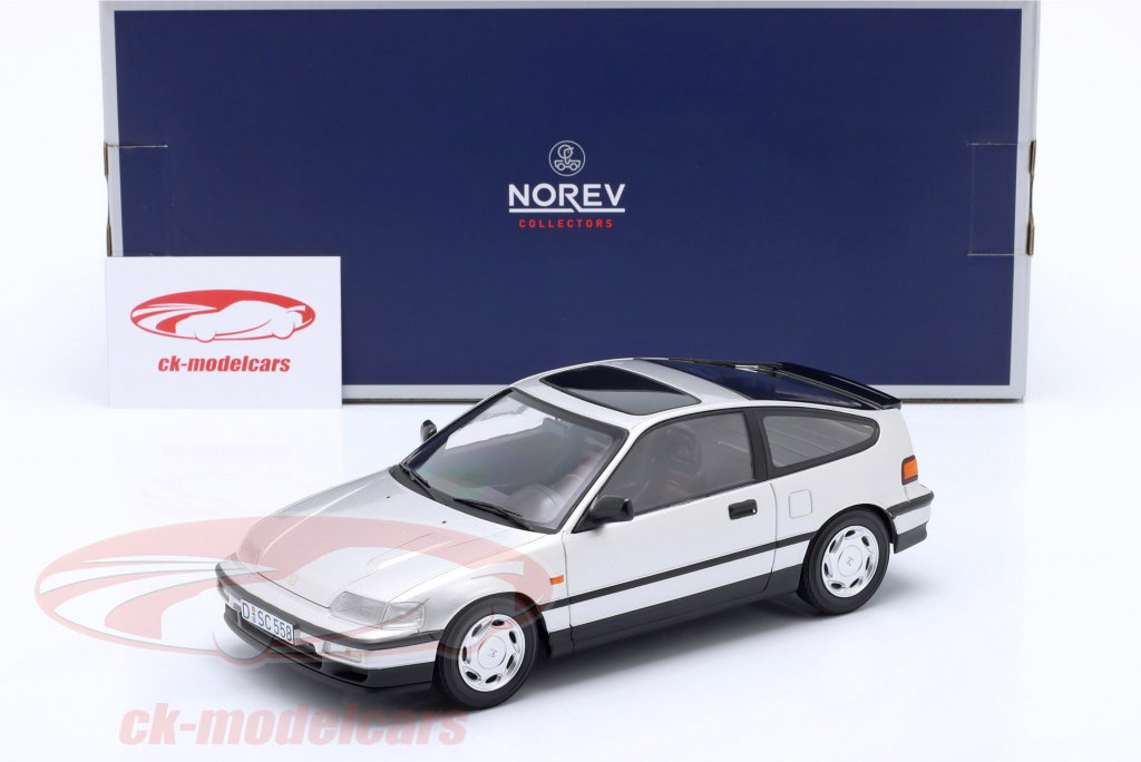 Norev 1:18 Honda CRX year 1990 silver 188011 model car 188011