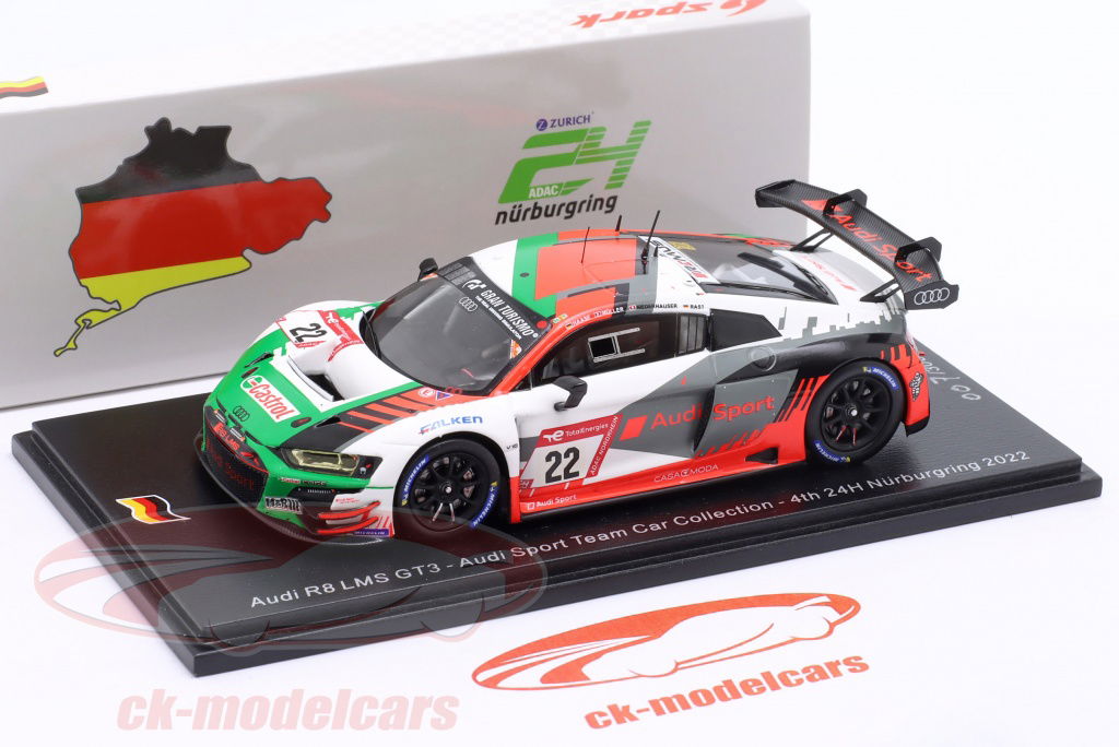 Spark 1/43 アウディ R8 LMS GT3 Spark 1:43 Audi R8 LMS GT3 #22 4th 24h Nürburgring 2022 Audi