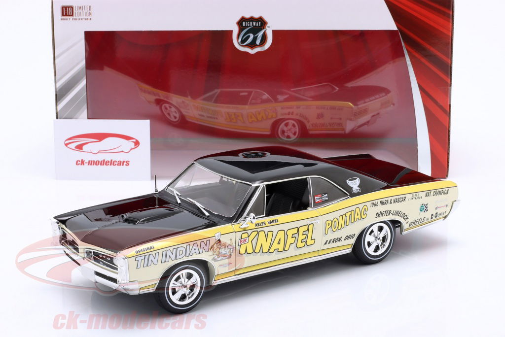 Highway 61 Collectibles 1:18 Pontiac GTO Tin Indian Knafel Akron
