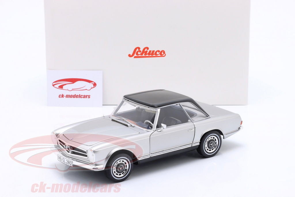 Schuco 1:18 Mercedes-Benz 280 SL Pagode (W113) year 1968-71 silver
