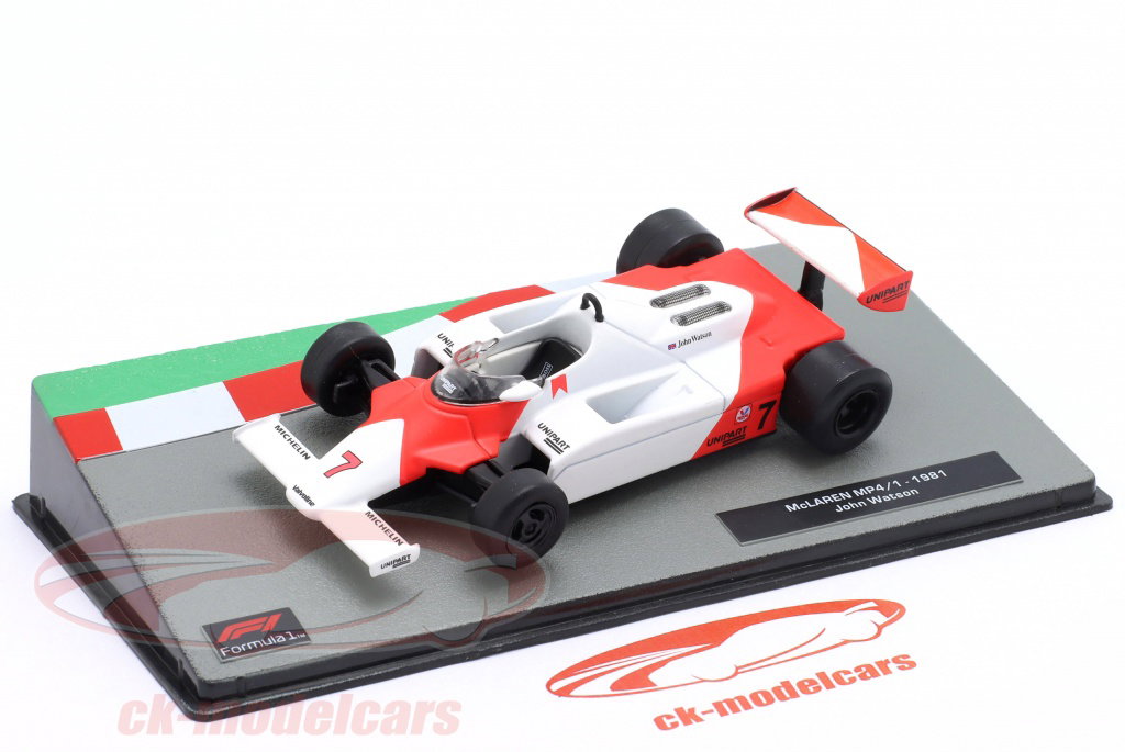 Altaya 1:43 John Watson McLaren MP4/1 #7 方式 1 1981 CK83278