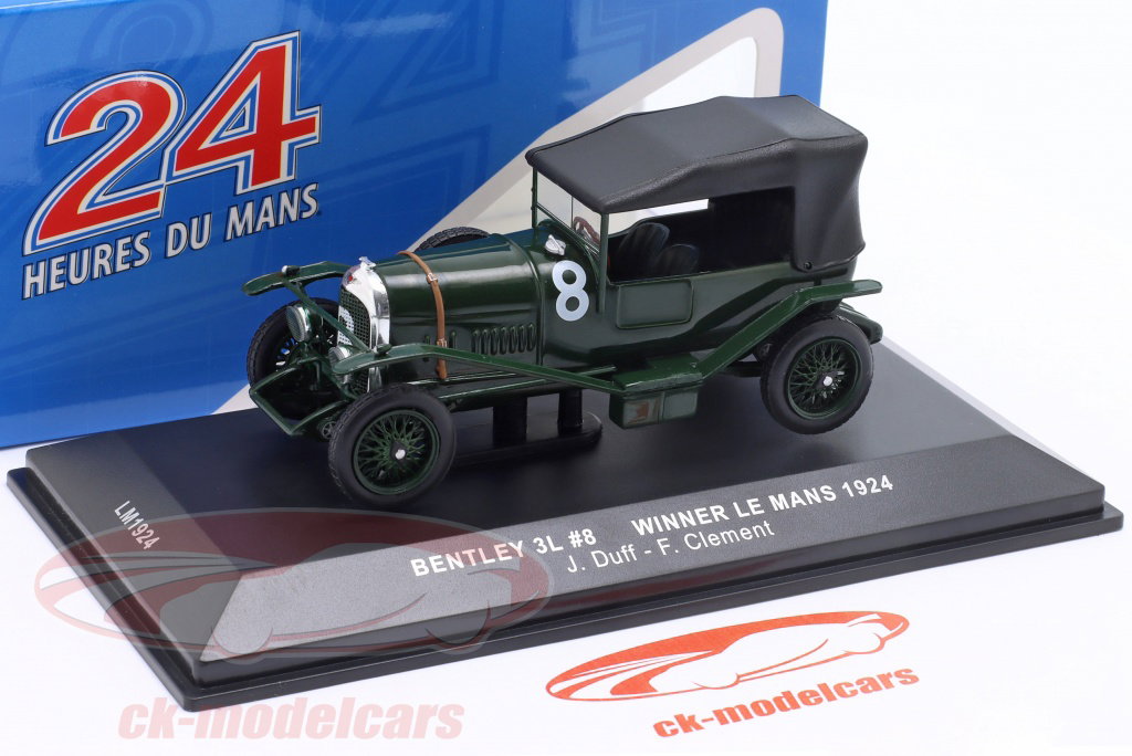 ミニカー BENTLEY Ixo 1:43 Bentley 3 Litre Sport #8 勝者 24h LeMans 1924 Duff