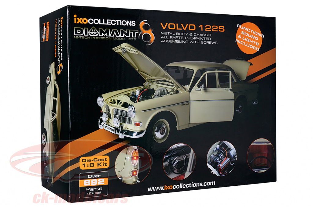 Ixo 1:8 Volvo Amazon 122 S year 1958-1970 kit 520010101