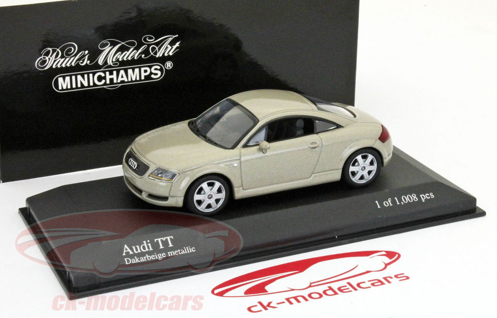 Audi TT Coupé 1/43 スケールモデル Minichamps 1:43 Audi TT coupe year 1998 blue metallic