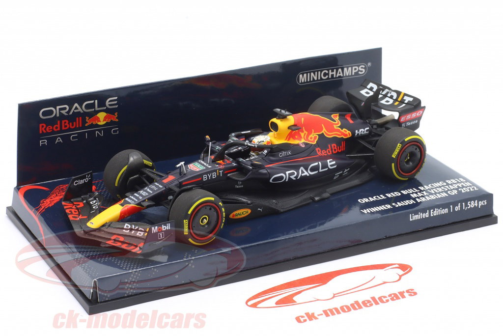 Minichamps 1:43 M. Verstappen Red Bull RB18 #1 winner Saudi Arabia