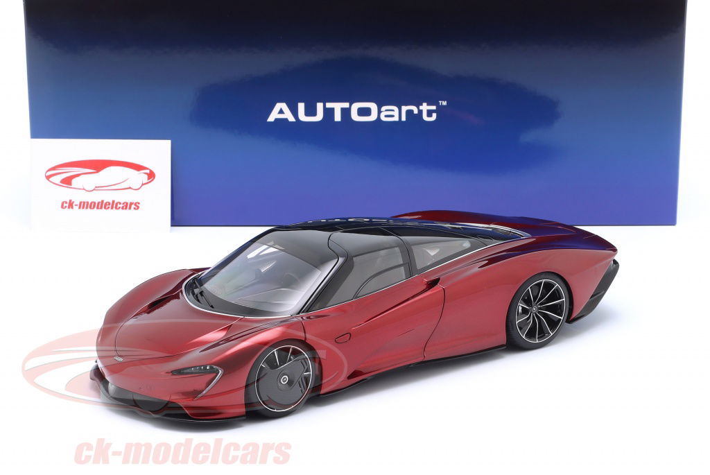 AUTOart 1:18 McLaren Speedtail Baujahr 2020 vulkanrot 76087