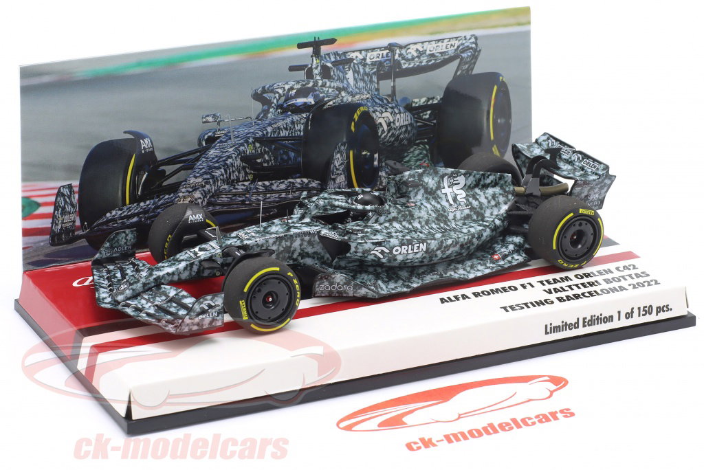 Minichamps 1:43 Valtteri Bottas Alfa Romeo C42 formula 1 test