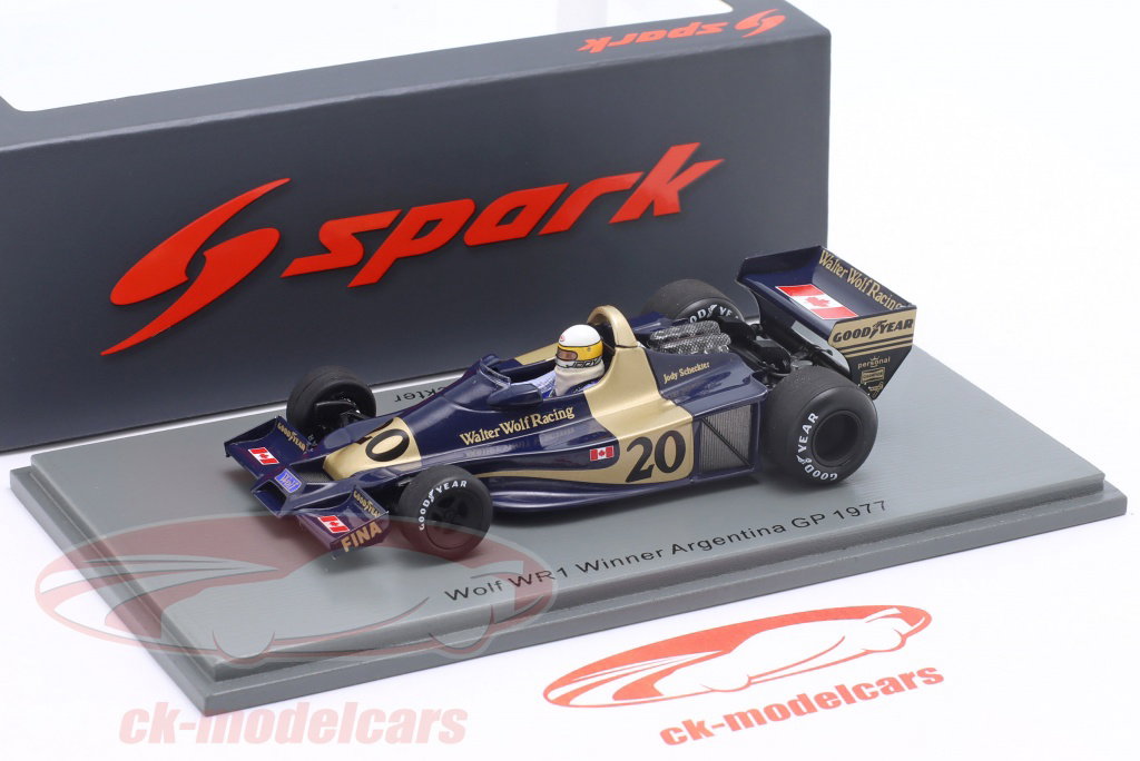 Spark 1:43 Jody Scheckter Wolf WR1 #20 winner Argentina GP formula