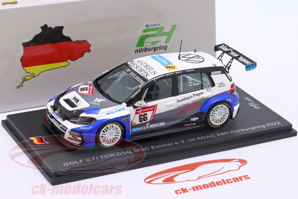 Spark 1:43 Volkswagen VW Golf 7 GTI TCR #66 24h Nürburgring