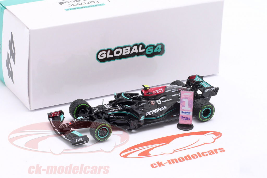 Spark 2021 F1 Mercedes AMG Bottas トルコGP Spark 1:64 Valtteri Bottas Alfa Romeo C43 #77 オーストラリア