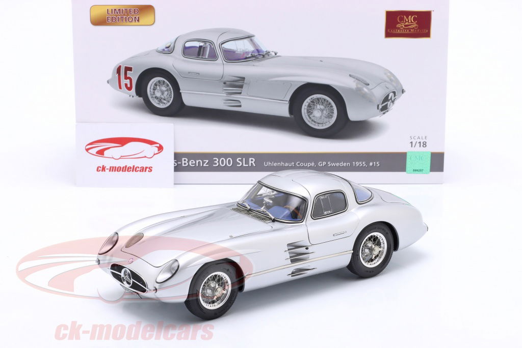 CMC 1:18 Mercedes-Benz 300 SLR Uhlenhaut-Coupe #15 Testcar