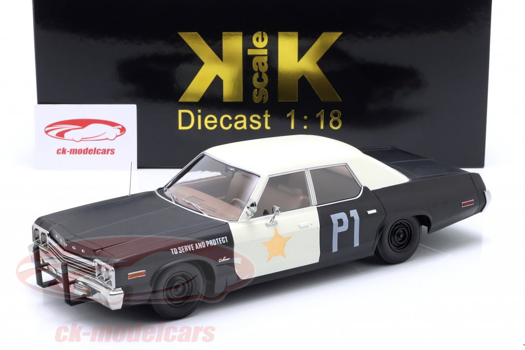 KK-Scale 1:18 Dodge Monaco Bluesmobile look-a-like 1974 black