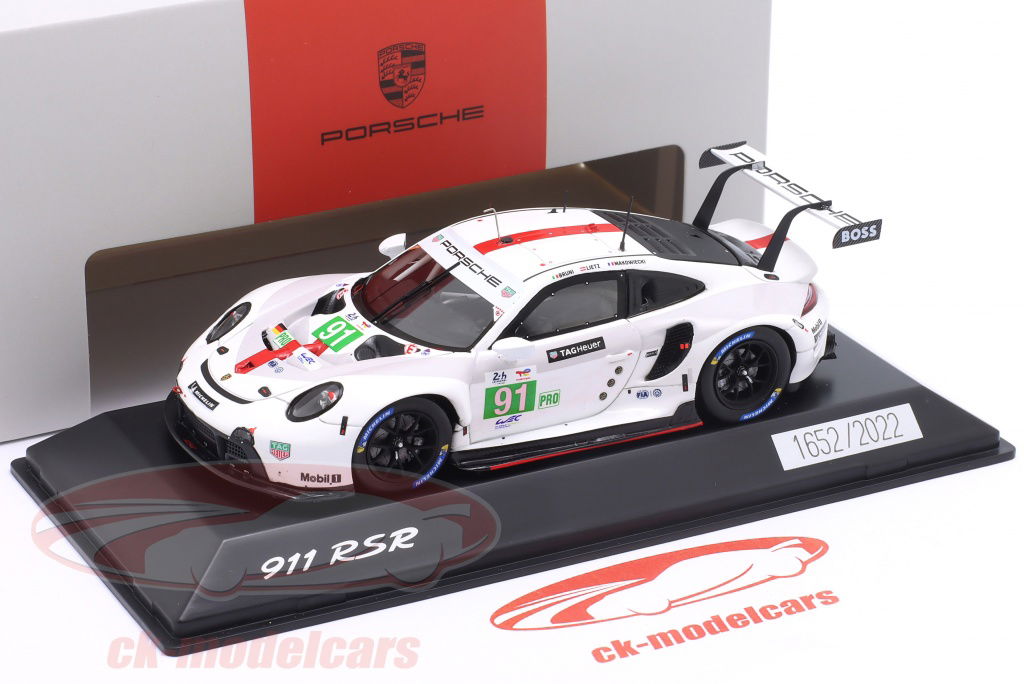 【残りわずか】 RSR-19 911 Porsche 1:43 Spark #91 LeMans 24h LMGTE-Pro 勝者 ミニカー