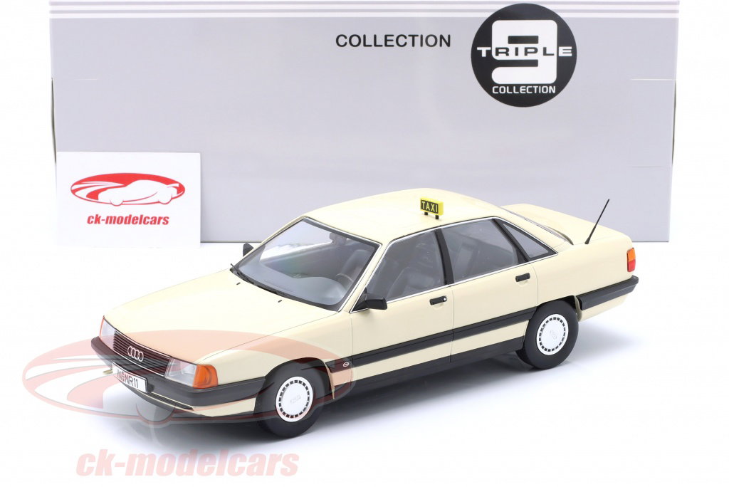 Triple9 1:18 Audi 100 C3 タクシー 建設年 1989 象牙 T9-1800355