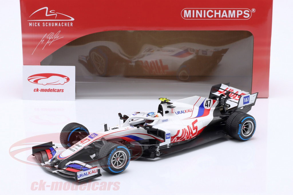 Minichamps 1:18 Mick Schumacher Haas VF #47 Belgian GP formula 1