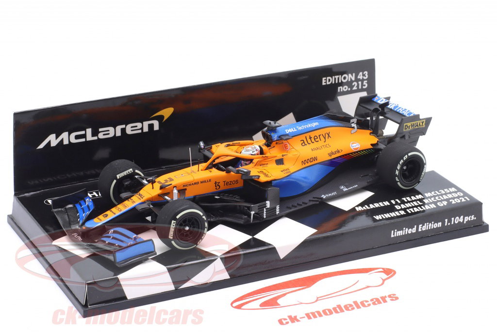 イ*ズ様 MINICHAMPS McLaren F1 1/43 ミニカー Minichamps 1:43 D. Ricciardo McLaren MCL35M #3 Winner Italian GP