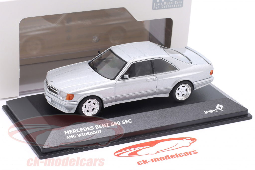 Solido 1:43 Mercedes-Benz 560 SEC AMG Wide Body silver