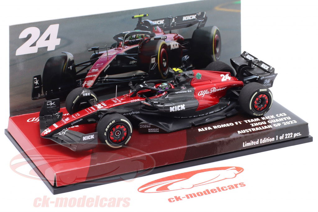 ミニカー Alfa Romeo F1 KICK Belgian GP2023 Alfa Romeo F1 Team Stake C43 No.77 Alfa Romeo F1 Team ORLEN
