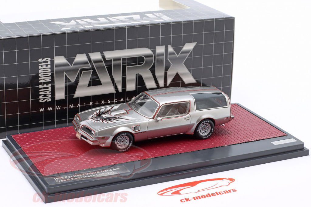 ミニカー　1/43 ポンティアック ファイヤーバード トランザム タイプ K Kammback コンセプト 1978(シルバー) [MX41606011] Matrix 1:43 Pontiac Firebird Trans Am Type K Kammback