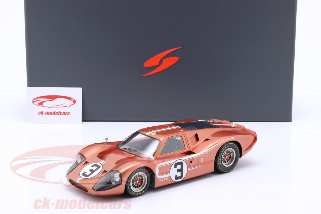 Spark 1:18 Ford GT40 MK IV #3 24h LeMans 1967 Andretti, Bianchi