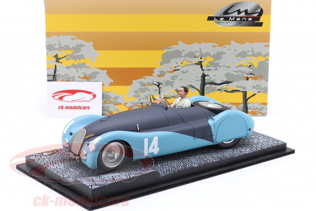 LeMans Miniatures 1:18 Robert Benoist Bugatti T57S 45 #14 GP ACF