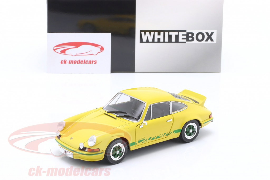 WhiteBox 1:24 Porsche 911 Carrera 2.7 RS 建設年 1972 黄色 / 緑