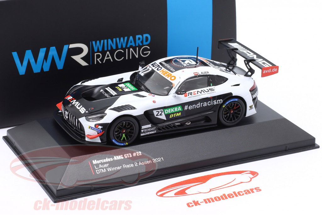 Ixo 1:43 Mercedes-AMG GT3 # 22 勝者 Assen DTM 2021 Lucas Auer WWR