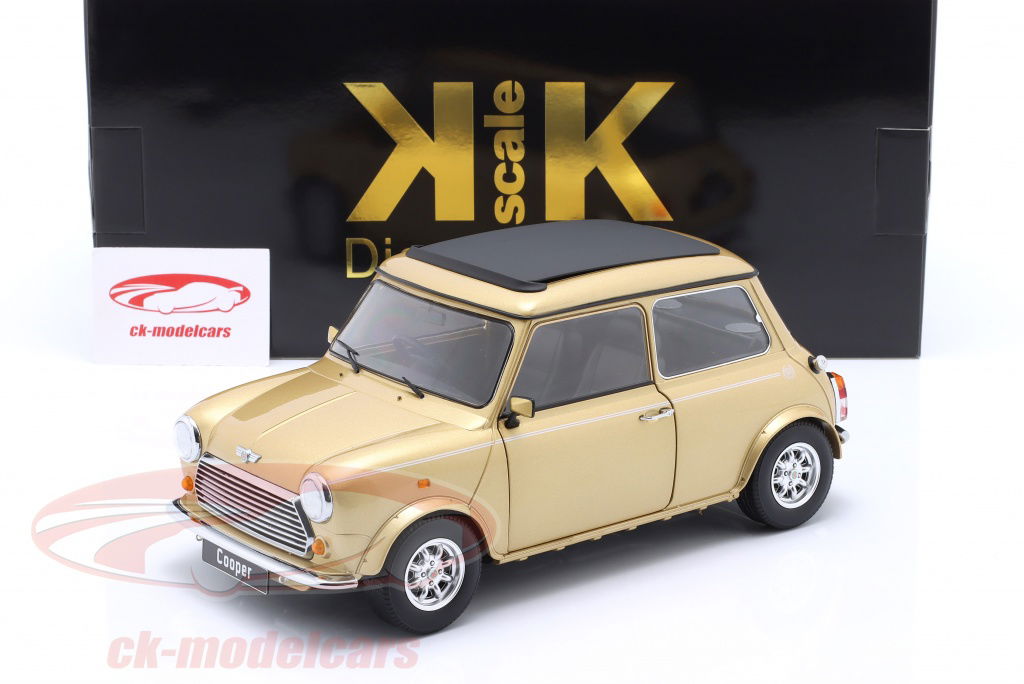 KK-Scale 1:12 サンルーフ付きミニ クーパー RHD ゴールド