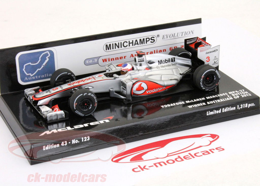 Minichamps 1:43 J.バトンマクラーレンメルセデスMP 4-27受賞