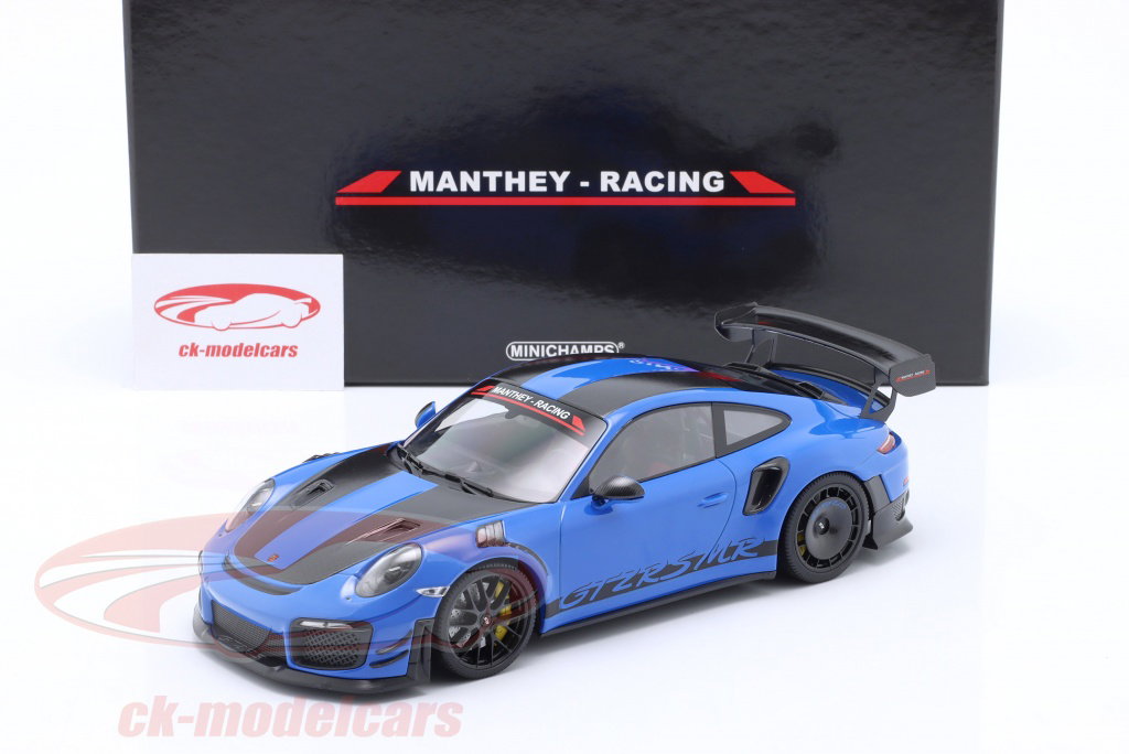 Minichamps 1:18 Porsche 911 (991.2) GT2 RS MR Manthey Racing azul
