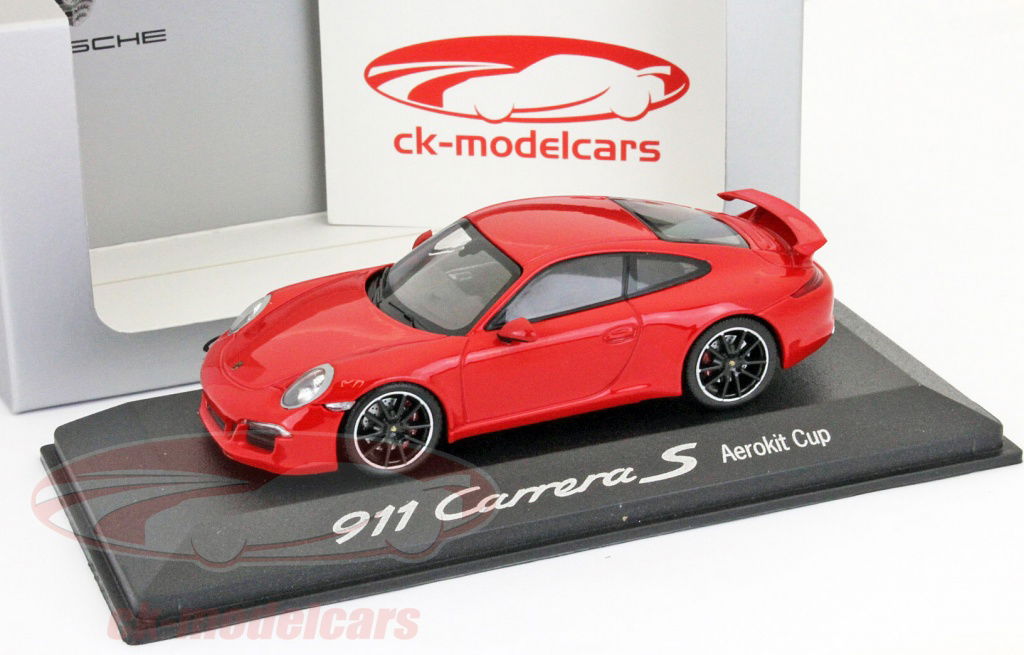 ミニカー Porsche 911 Carrera S Aerokit Cup 1/43 Minichamps 1:43 Porsche 911 Carrera S Aerokit Cup red