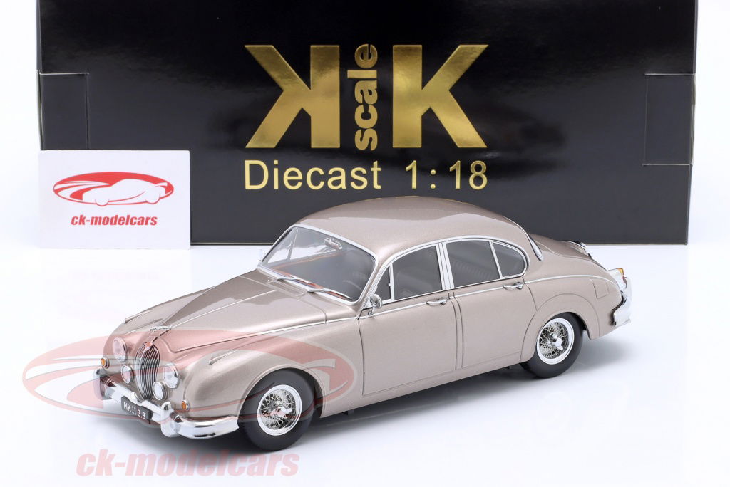 KK-Scale 1:18 Jaguar MK II 3.8 LHD year 1959 pearl silver