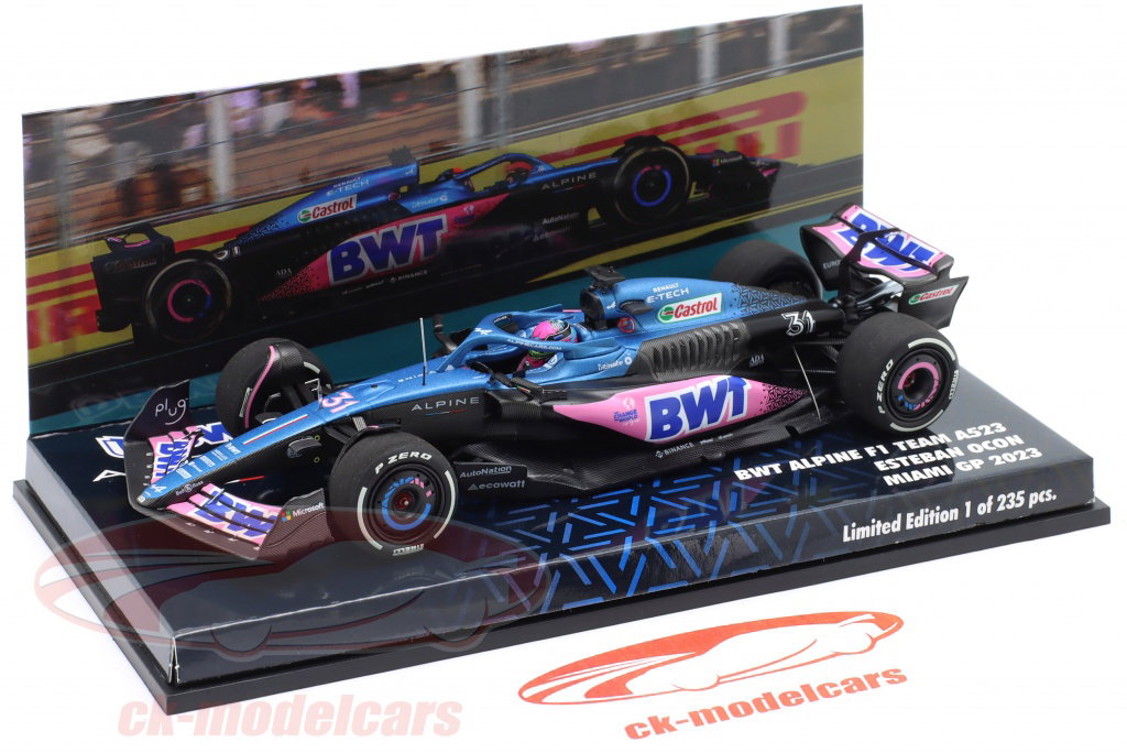 みーちゃん　3台セット　コレクション　ALPINE A523 2023年 Minichamps 1:43 Esteban Ocon Alpine A523 #31 9位 Miami GP 式 1