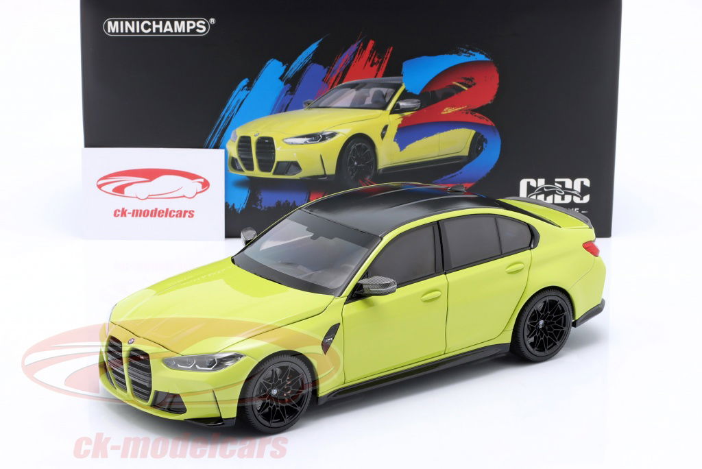 Minichamps 1:18 BMW M3 (G80) Competition year 2020 yellow
