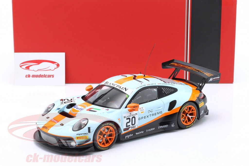 Ixo 1:18 Porsche 911 GT3 R #20 勝者 24h Spa 2019 Christensen