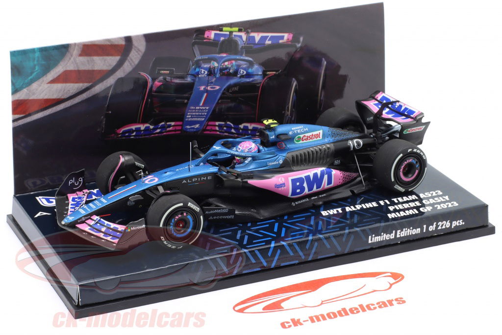 Minichamps 1:43 Pierre Gasly Alpine A523 #10 8th Miami GP Formula