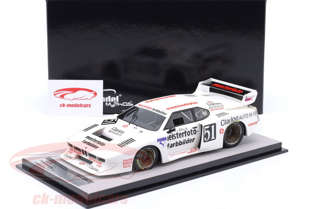 ミニカー　1/18 BMW M1 ターボ DRM Norisring 1981 優勝車 Hans-Joachim Stuck ”Team Schnitzer” #51 [TM18-173B] Tecnomodel 1:18 BMW M1 Turbo #51 Winner DRM Salzburgring