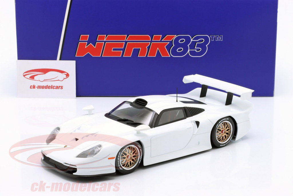WERK83 1:18 Porsche 911 GT1 Plain Body Edition 1997 白 W18012003